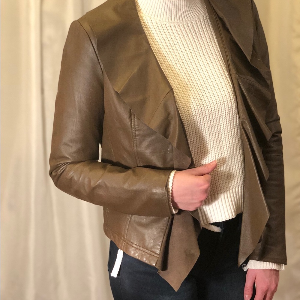 Nieman Marcus Exclusive Leather Blazer Jacket